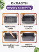 Органайзеры для хранения вещей 3DTOYSLAMP набор из 3 металических вещевых коробов для одежды постельного белья подушек одеял игрушек текстиля книг аксессуаров прочные вместительные практичные домашние шкафа комода стеллажа дома гардероба 47×29×20 см серые - изображение 11