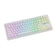 Механічна бездротова (Bluetooth + 2,4G) клавіатура Attack SHARK M87 Pro V2, GASKET, RGB, Win/Mac OS, УКР/АНГЛ, White (M87PROV2W) - зображення 3