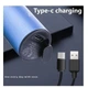 Электробритва для мужчин роторная для влажного и сухого бритья Kemei IPX5 5W USB Blue (KM-507) - изображение 4
