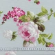 Декоративная ткань лонета Флорал цветы крупные фуксия, фон лазурь (161г/м.кв275см пог.м) 161177 - изображение 3