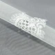 Ткань тюль сетка вышивка Франческа белая с фестоном (34г/м.кв290см пог.м) 175378 - изображение 1