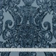 Тканина велюр жакард Жасмін сіро-блакитний (345г/м.кв140см пог.м) 158837 - зображення 3