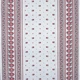 Тканина скатертна рогожка орнамент маки фон сірий (150г/м.кв150см пог.м) 184458 - зображення 2