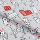 Тканина напівпанама ТКЧ набивна святкові коти (230г/м.кв150см пог.м) 186963 - зображення 1