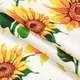 Ткань декоративный нубук Петек Баскили подсолнухи (230г/м.кв140см пог.м) 187059 - изображение 1