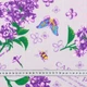 Тканина рушникова вафельна набивна бузок (160г/м.кв150см пог.м) 186326 - зображення 3