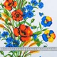 Тканина рушникова вафельна набивна маки (160г/м.кв45см пог.м) 181843 - зображення 3
