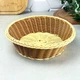 Корзина пластиковая круглая 24 см для хлеба и фруктов двухцветная - изображение 1