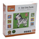 Drewniane puzzle - kostki Viga Zoo 50836 (6934510508364) - obraz 5