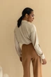 Шелковая блуза молочного цвета L-XL - изображение 3