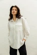 Рубашка с лен жатки XXL-3XL. Белый - изображение 1