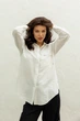 Рубашка с лен жатки XXL-3XL. Белый - изображение 6