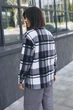 Тепла картата сорочка з турецького флісу сірий XXL-3XL - зображення 4