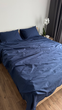 Постельное белье Ancord Home, набор наволочек (2шт) 50х70 см, вареный хлопок, цвет темно-синий - изображение 9