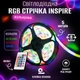 Светодиодная лента RGB INSPIRE 2835 12V 5м водостойкая с пультом и блоком питания (12V-2835-5M-waterproof) (28wr5) - изображение 6