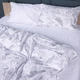 Комплект постельного белья MirSon семейный 2 x 160x220 см 22-1427 Leafsong white Сатин (2200011246741) - изображение 2