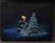 Светящаяся картина - Дед Мороз и елка, 1 LED и 30 мини-лампочек на елке, 30*40*1,8 см (940041) - изображение 3