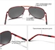 Мужские поляризационные солнцезащитные очки KINGSEVEN N7252 Red Gray - изображение 5