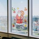 Новогоднее украшение - лист с наклейками Дед Мороз и зверята, 70*50 см, красный, ПВХ, бумага (070151-1) - изображение 3
