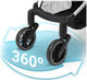 Прогулянкова коляска Nukido Paseo Чорна 76000 (5903890622374) - зображення 5