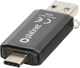 Флеш пам'ять Platinet C-Depo 32GB 2IN1 USB-A 3.2 + USB-C Black (PMFC32B) - зображення 2