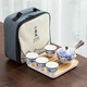 Дорожній набір для церемонії чаю lesko Blue+White керамічний - зображення 8
