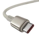 Кабель Type-C на Type-C Baseus Tungsten Gold Fast Charging Data Cable (1m, 100W, 5A, 480Mbps). Gold - изображение 2