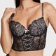 Бюстье Victoria's Secret Dream Angels Lightly-Lined Heritage Ribbon Slot Bra Top Small DD 75E Чорний - зображення 1