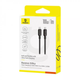 Кабель зарядний Baseus Silky Series Type-C to Type-C 100W 2м обплетення з PVC Чорний - зображення 4