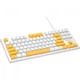 Клавиатура Aula F3032 keycaps plus 21 Yellow keys KRGD Red USB UA White (6948391204680) (253582) - изображение 1