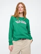 Свитшот на флисе женский Gap 214364579 XL Зеленый (1159835080) - изображение 1