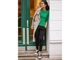 Футболка-лонгслив рукав 3/4 для женщины Esmara LYCRA® 453546 L Зеленый - изображение 4
