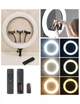 Професійна Кільцева Лампа Ring Light 45см з тримачем для телефону, штатив 2 метри та пульт керування Чорний - зображення 4