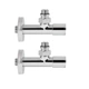 Комплект кранів Thermo Alliance Standart 1/2" НР для рушникосушарки кутовий SF395W15 - зображення 3