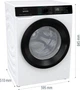 Gorenje Прально-сушильна машина фронтальна, 8(5)кг, 1400, A+, 51см, дисплей, інвертор, Wi-Fi, білий - зображення 8