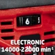 Шліфмашина ексцентрикова акумуляторна Einhell TE-RS 18LI - Solo 18В 125 мм 14000-22000кол·хв 1.2кг без АКБ та ЗП - изображение 8