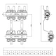 Комплект коллектора с расходомерами ITAL IT06-H2001 1"-3/4", евроконус, 6 выходов, латунь - изображение 4