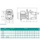 Насосна станція SHIMGE JET1100L1 з баком 24 л, 1.1 кВт, Нmax=48 м, Qmax=90 л/хв - зображення 4