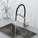 Смеситель для кухни GAPPO G4098-15 с гибким изливом, нерж. сталь, сатин - изображение 2