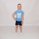 Футболка для хлопчика стрейч-кулір Арлекін Good boy 2255-452 64 116 см - 122 см Блакитна - зображення 3