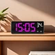Часы Deepfox DS-6631 LED цифровые электронные настольные Будильник Дата Температура (17.3 х 6.7см) фиолетовый - изображение 4