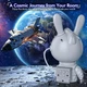 Проектор зіркового неба нічник Rabbit Star K2306 з пультом Білий - зображення 9