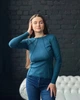 Лонгслів жіночий Носи своє 46 Синій (p-13708-153451) - изображение 4