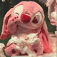 Плюшевая игрушка Stitch Pink 28 см (YW1378371) - изображение 2