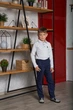 Подростковое поло с длинным рукавом для мальчика Smile Time Classic SM27-01 164 см Светло-серое (st_2000000062662) - изображение 5
