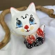 Кошка копилка ручной работы Львовская керамика 04-18 - изображение 3