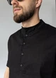 Мужской комплект из льна MonsterBrand 5XL (60) Черный, рубашка и шорты - изображение 5