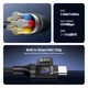 Переходник DAC chip кабель USB Type-C to 3.5 mm Ugreen AV161 аудиоадаптер для наушников Black (50631) - изображение 4