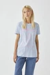 Футболка Pull & Bear блідо-синій EKKZP611 L - изображение 1