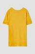 Футболка Pull & Bear гірчичний з принтом VYPAS709 S - изображение 4
